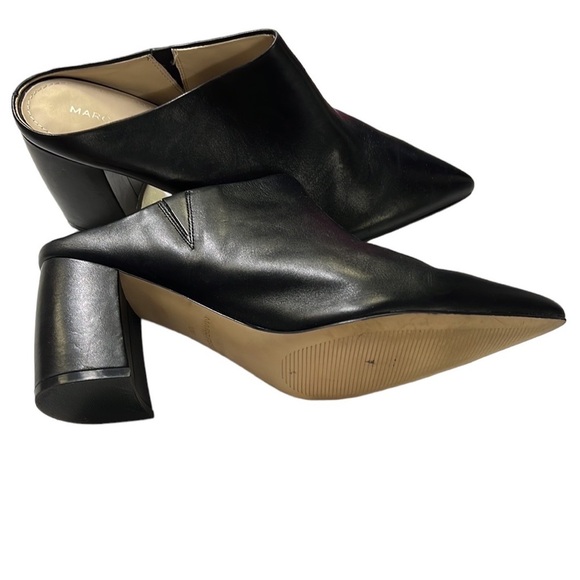 Marc Fisher Fragni Leather Heeled Mules - Picture 4 of 6
